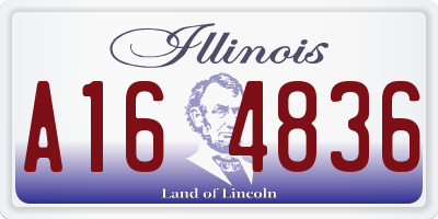 IL license plate A164836
