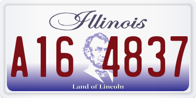 IL license plate A164837