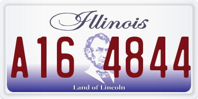 IL license plate A164844