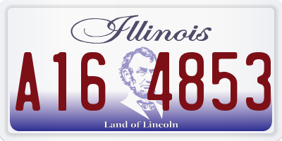 IL license plate A164853