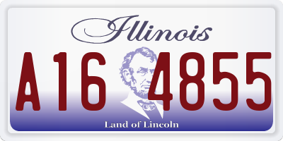 IL license plate A164855