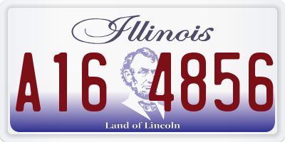 IL license plate A164856