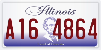 IL license plate A164864