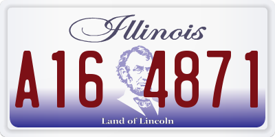 IL license plate A164871