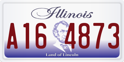 IL license plate A164873