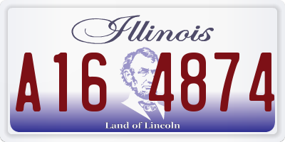 IL license plate A164874