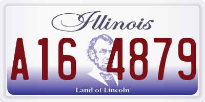 IL license plate A164879