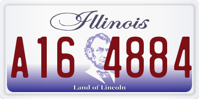 IL license plate A164884