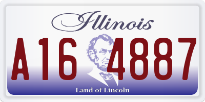 IL license plate A164887