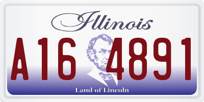 IL license plate A164891