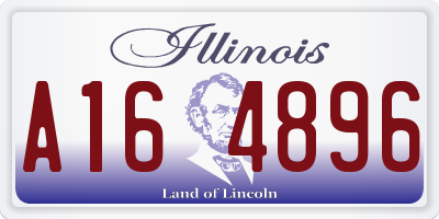 IL license plate A164896