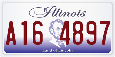 IL license plate A164897