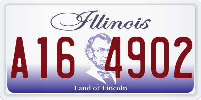 IL license plate A164902