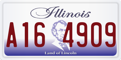 IL license plate A164909