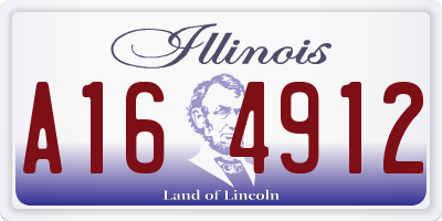 IL license plate A164912