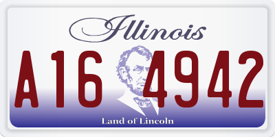 IL license plate A164942