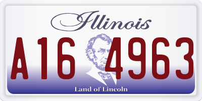 IL license plate A164963