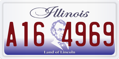 IL license plate A164969