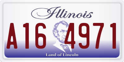 IL license plate A164971