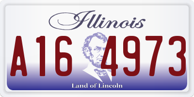 IL license plate A164973