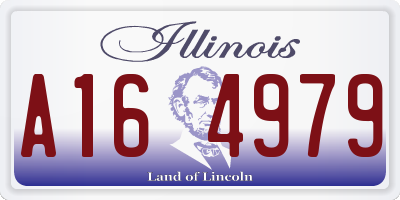 IL license plate A164979