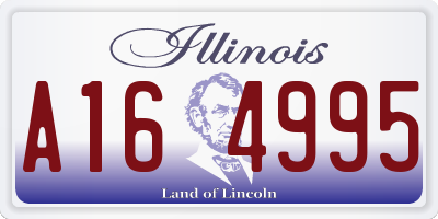 IL license plate A164995