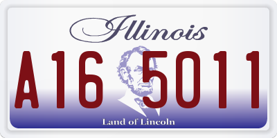 IL license plate A165011
