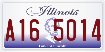 IL license plate A165014