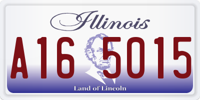 IL license plate A165015