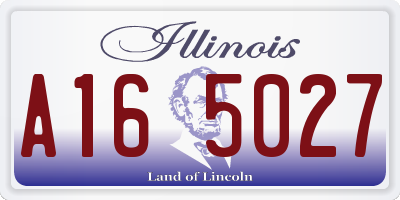IL license plate A165027