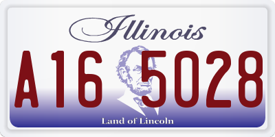 IL license plate A165028