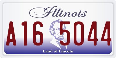 IL license plate A165044
