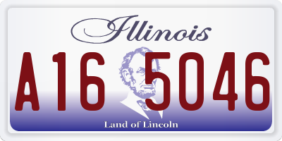 IL license plate A165046