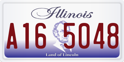IL license plate A165048