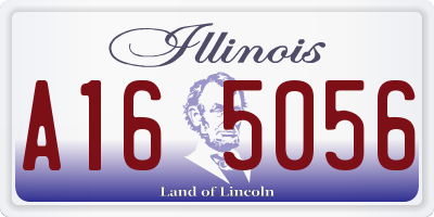 IL license plate A165056
