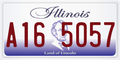 IL license plate A165057