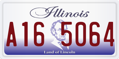 IL license plate A165064