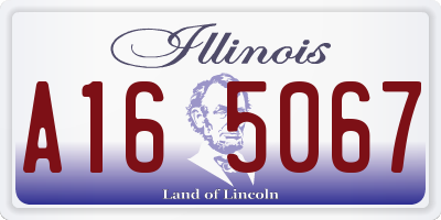 IL license plate A165067