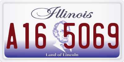 IL license plate A165069