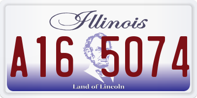 IL license plate A165074