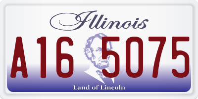 IL license plate A165075