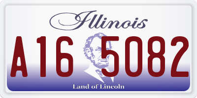 IL license plate A165082