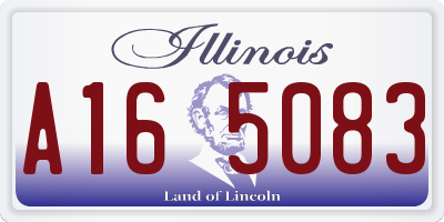 IL license plate A165083