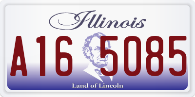 IL license plate A165085
