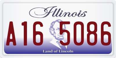 IL license plate A165086