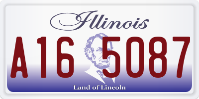 IL license plate A165087