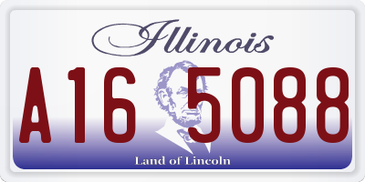 IL license plate A165088