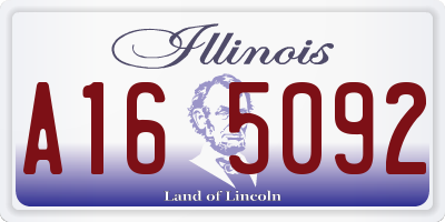 IL license plate A165092