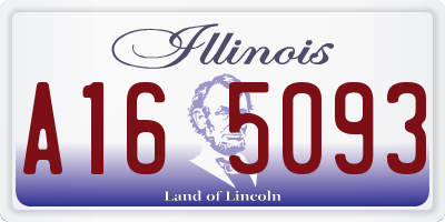 IL license plate A165093