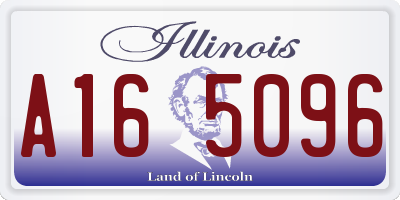 IL license plate A165096